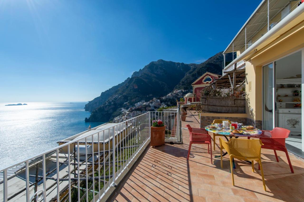 Le Ali Sul Mare,Near Elevator, Few Steps,Parking Villa Positano Exteriör bild
